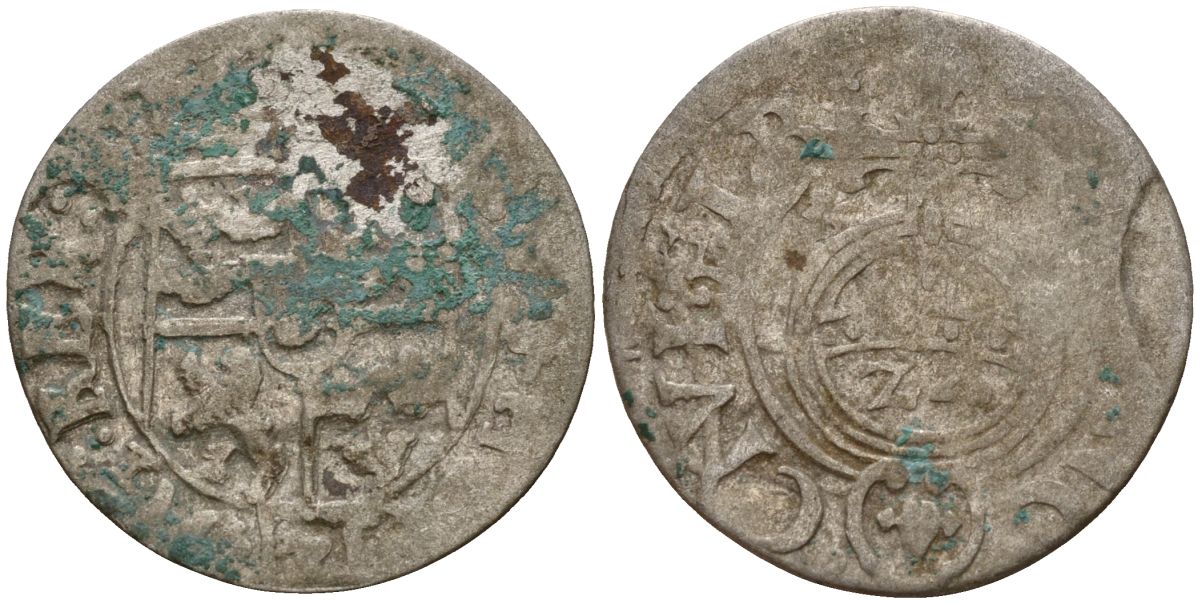 Польша 3 полкера (3 полторака - 1 крейцер) ND (1620-1627) Сигизмунд III Ваза (1587-1632) KM 41 серебро 4158-1132