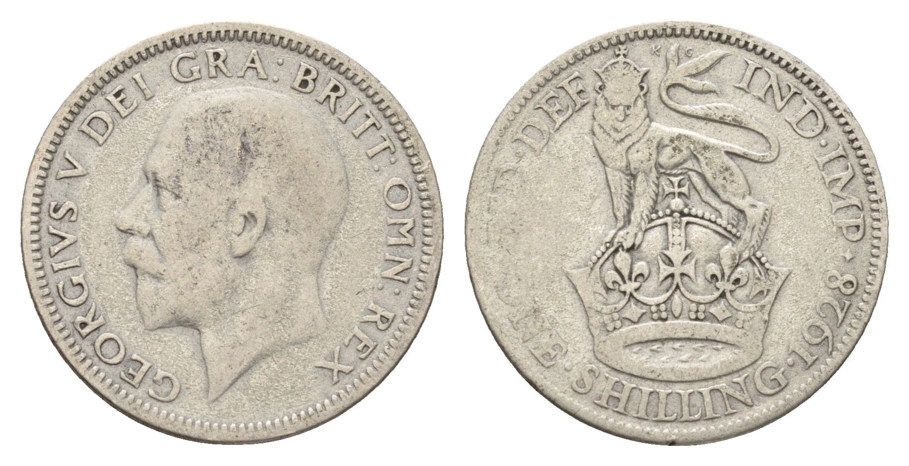 Великобритания 1 шиллинг 1928 Георг V (1910-1936) KM 833, Spink 4039 серебро 4116-1157