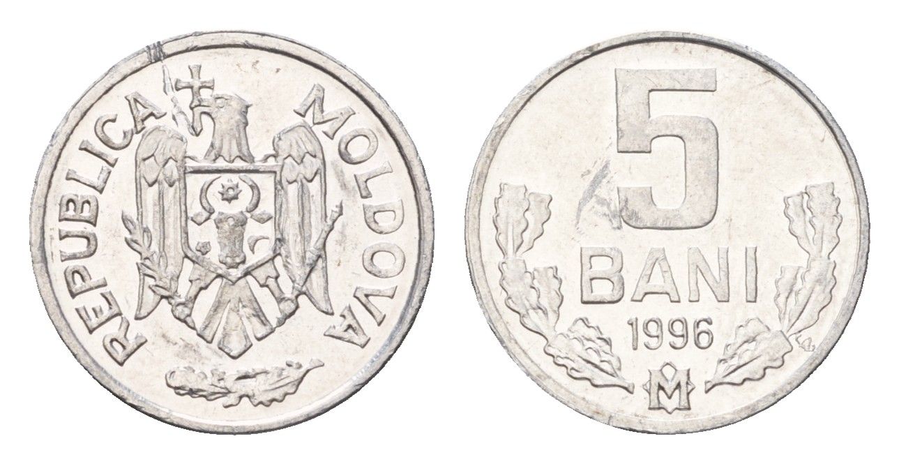 Молдавия (Молдова) 5 бань (бани) 1996 KM 2 алюминий UNC 4694-1043