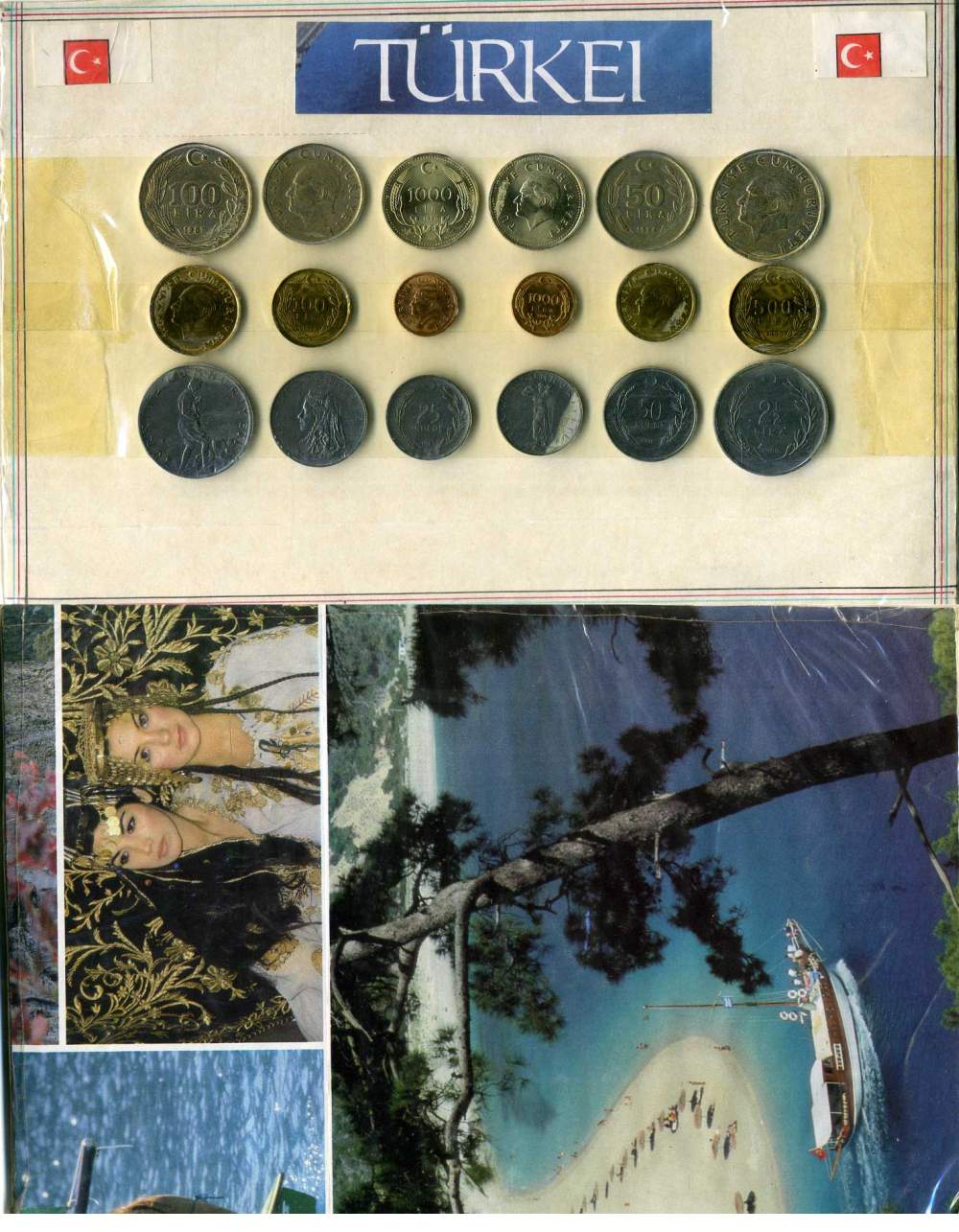 Турция набор из 18 монет 1970 набор для туристов 3-4-1-59