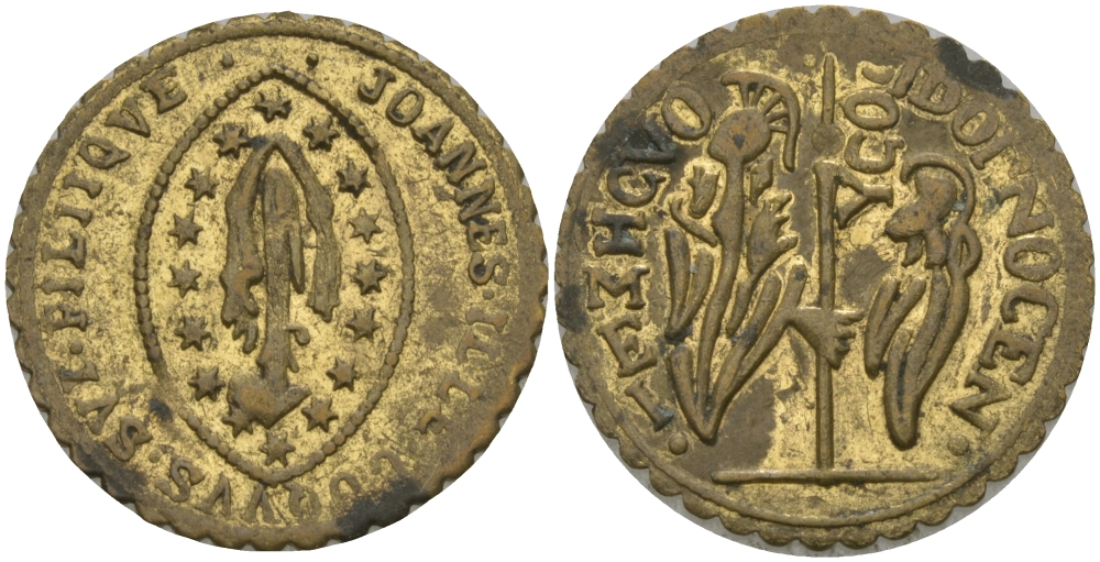 ЕВРОПА ЖЕТОН ND ДИАМЕТР 20 ММ. желтый металл 99-549