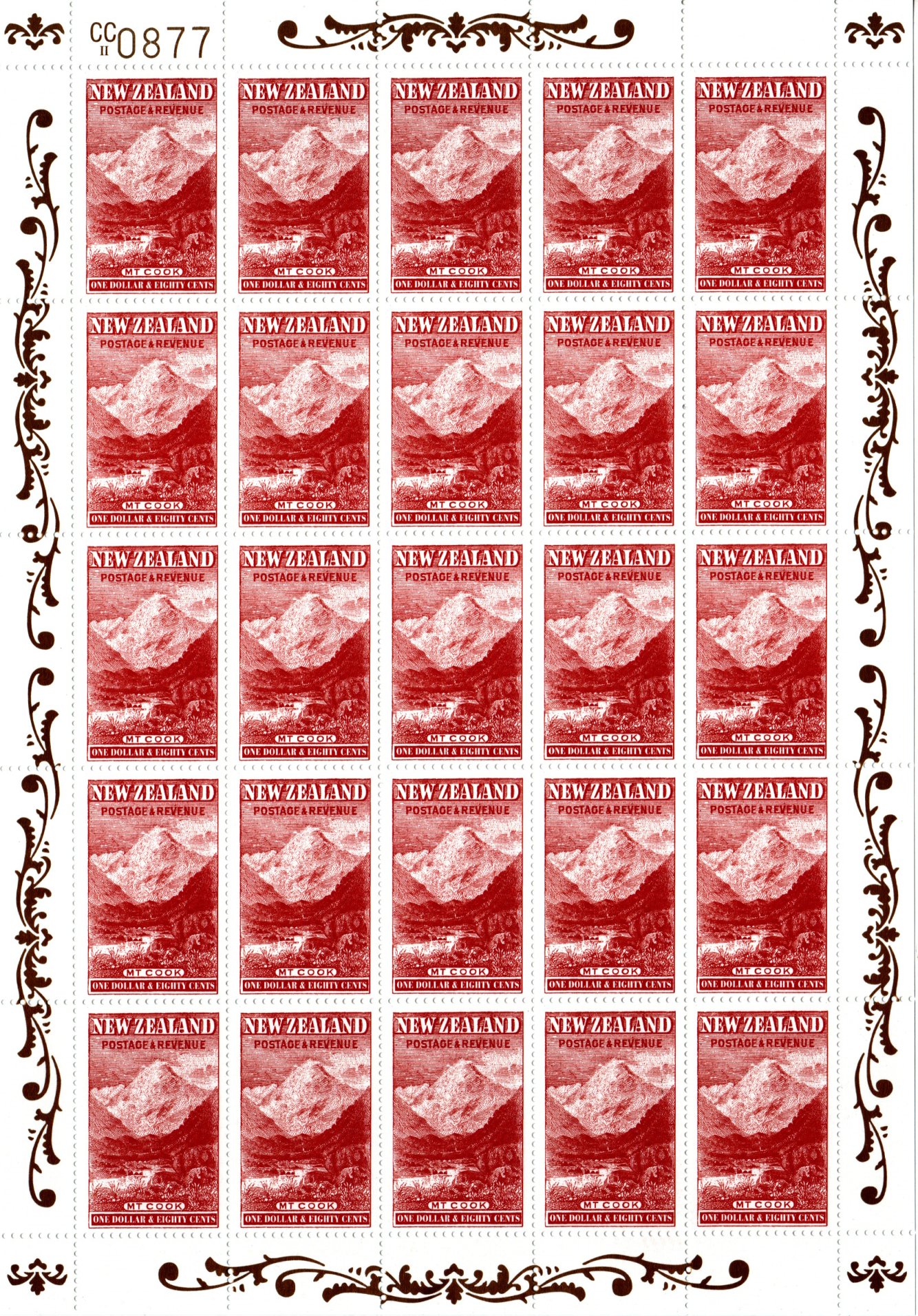 Новая Зеландия набор "коллекция столетия иллюстрированных изображений 1898" год выпуска 1998 альбом ограниченного тиража в футляре, содержащий пронумерованный сувенирный лист x25 каждого номинала