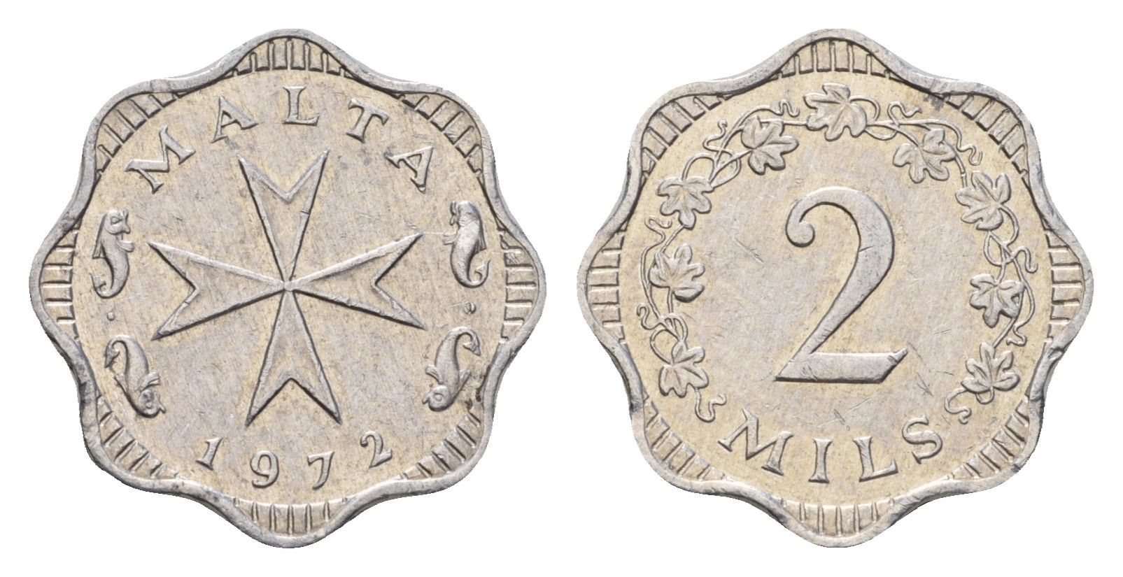 Мальта 2 миля 1972 KM 5 алюминий 4689-1139