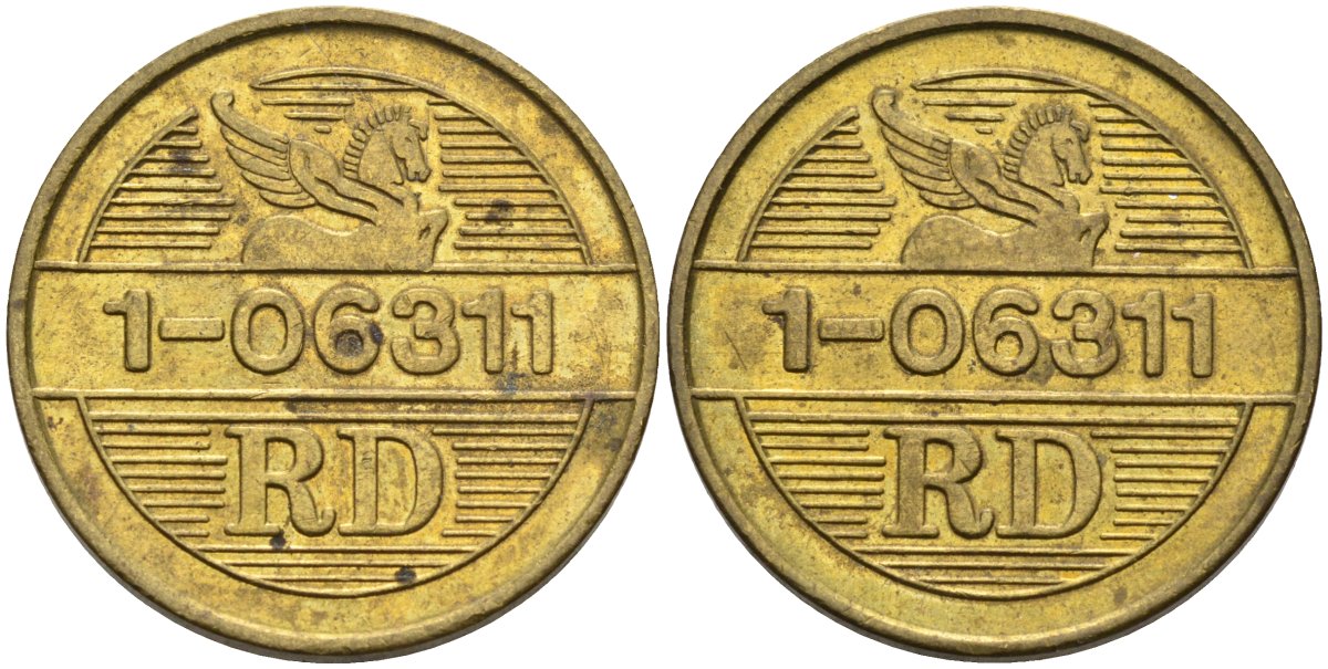 США жетон для торгового автомата ND 1-06311 RD, диаметр 23 мм. латунь 4584-916