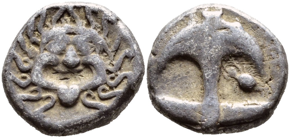 Древняя Греция, Фракия, Аполлония Понтика драхма V-IV вв. до н.э. серебро 270-221