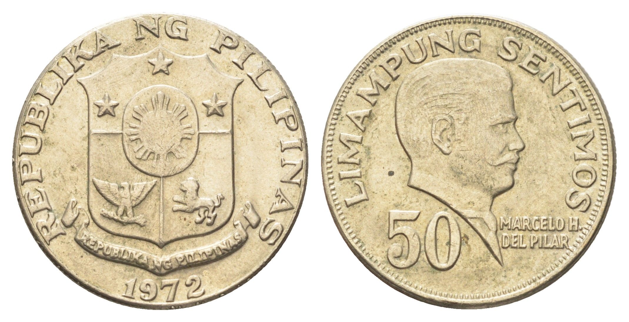Филиппины 50 сентимо 1972 KM 200 медь цинк никель 4706-831