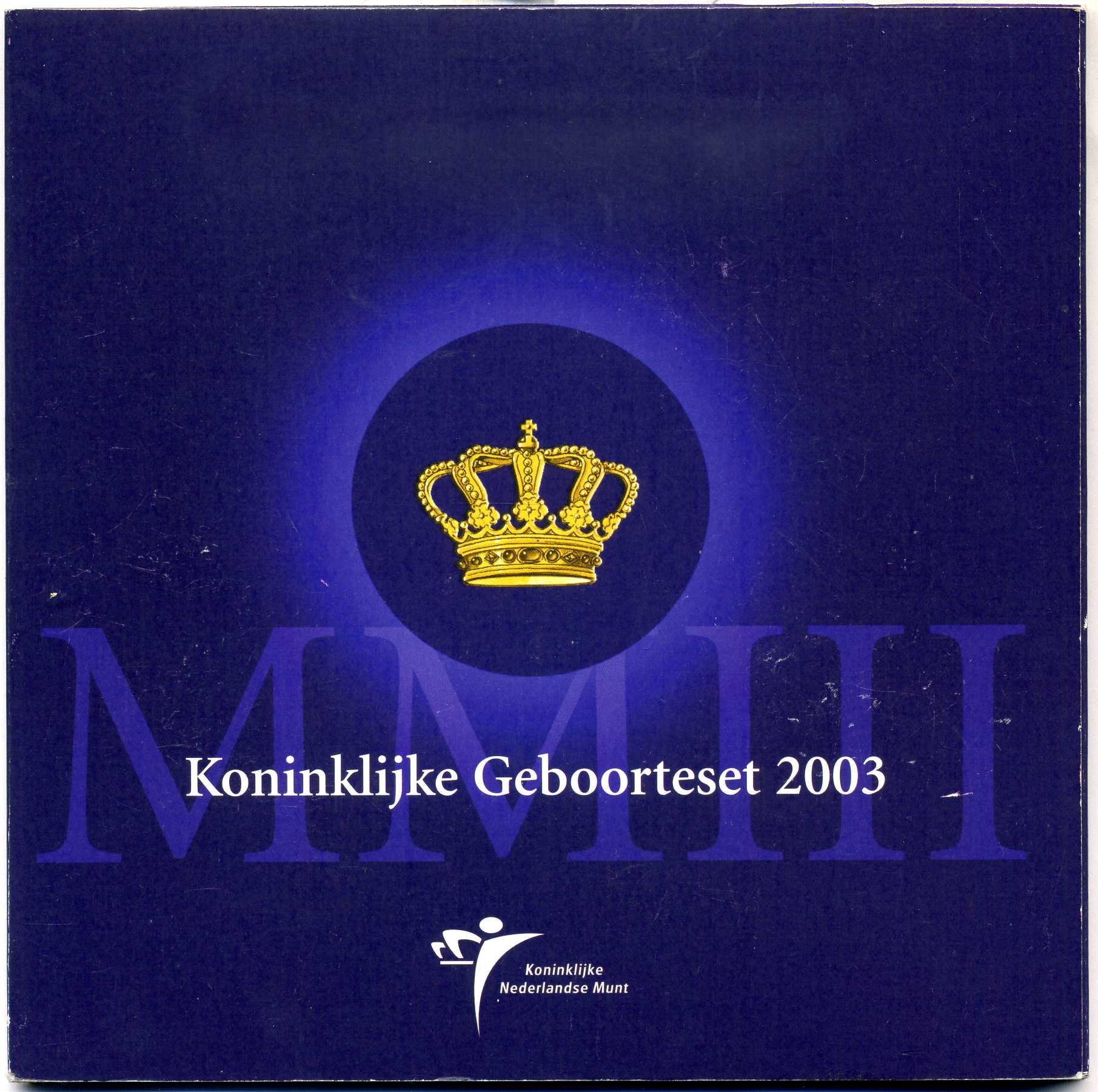 Нидерланды евронабор из 8 монет + медаль 2003 на рождение принцессы Катарины Амалии 7 декабря 2003 UNC 7-6-1-12
