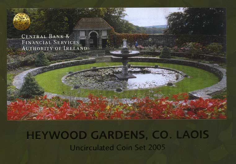 Ирландия набор из 8 евромонет 2005 официальный набор в оригинальном картонном буклете KM MS14 UNC 6-5-2-22