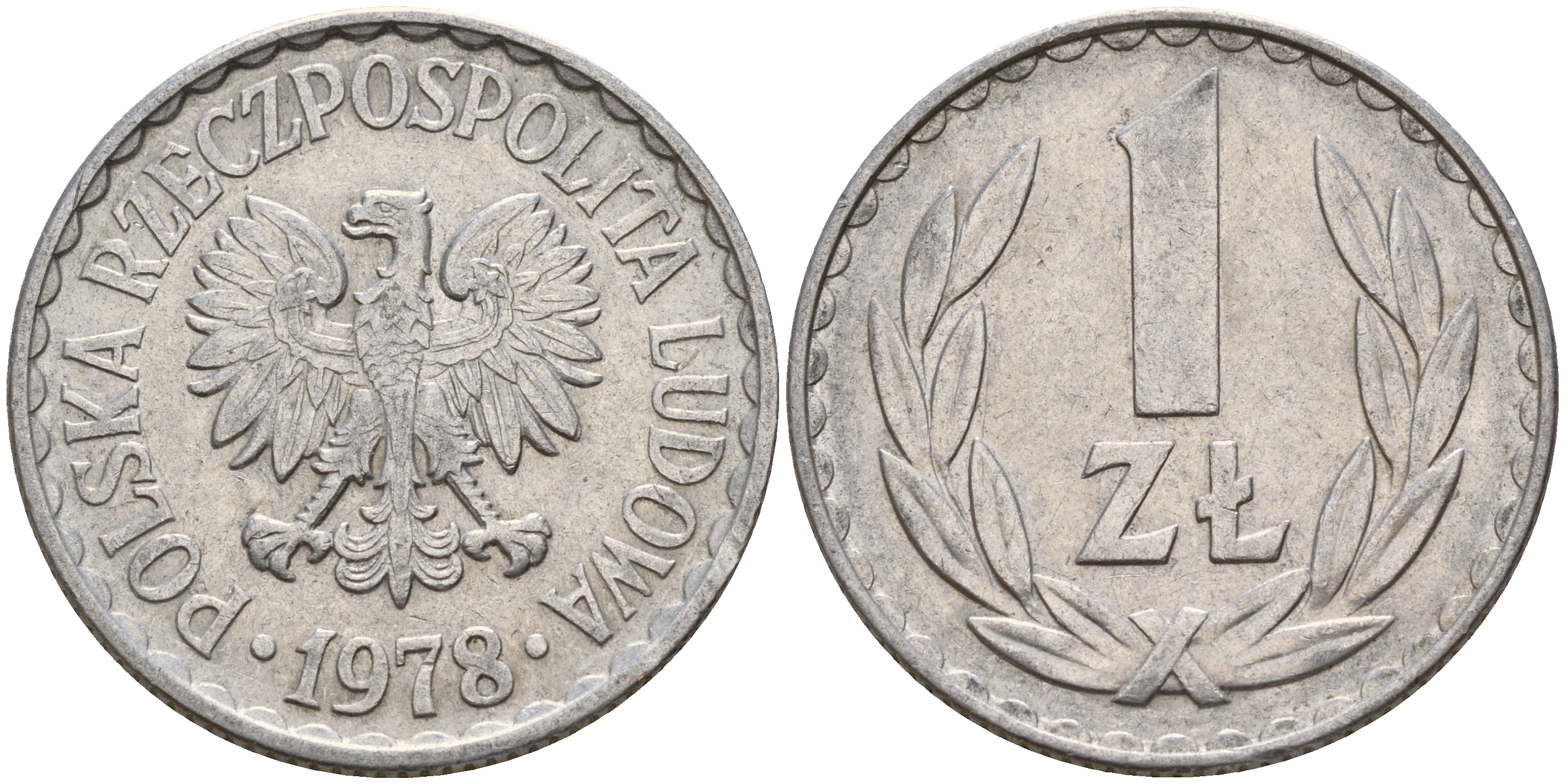 Польша 1 злотый 1978 Кремница KM 49.1 алюминий    4161-1031