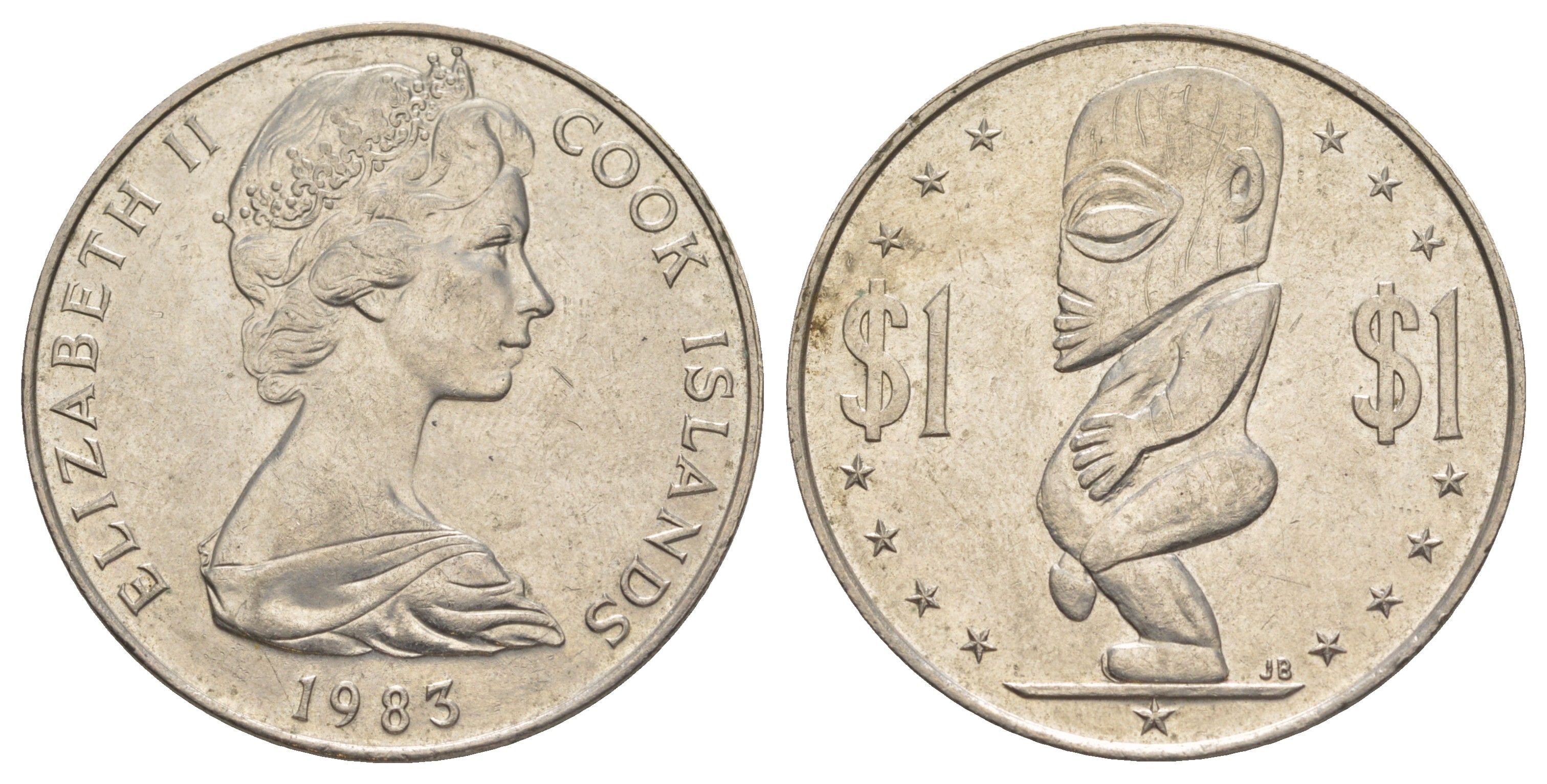 Острова Кука 1 доллар 1983 KM 7 медно-никель UNC 4184-1233