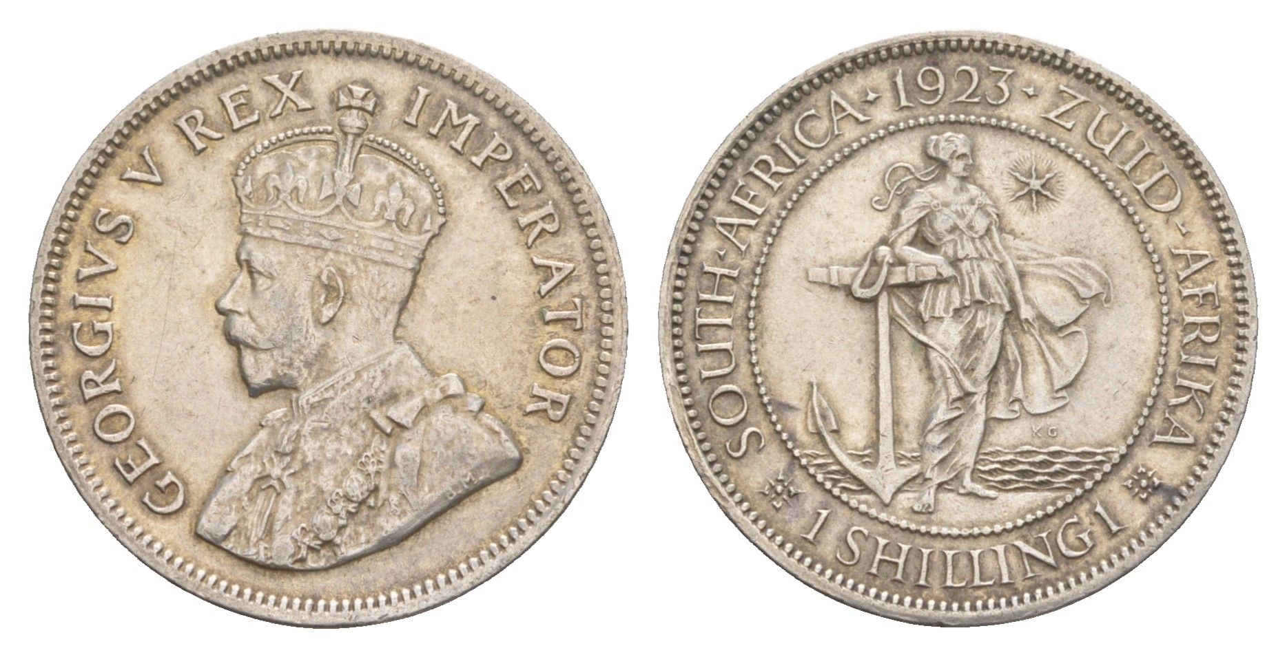 ЮАР 1 шиллинг 1923 KM 17.1 серебро 00-801-40