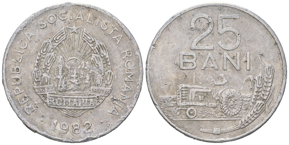 Румыния 25 бань 1982 KM 94a алюминий 99-918