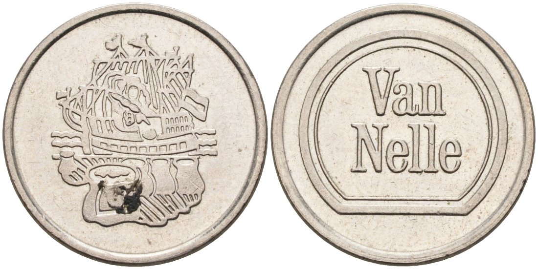 Нидерланды жетон ТОГОВОГО АВТОМАТА 1980-Е ПРОДАЖА СИГАРЕТ, диаметр 22,5 мм. белый металл 4573-644