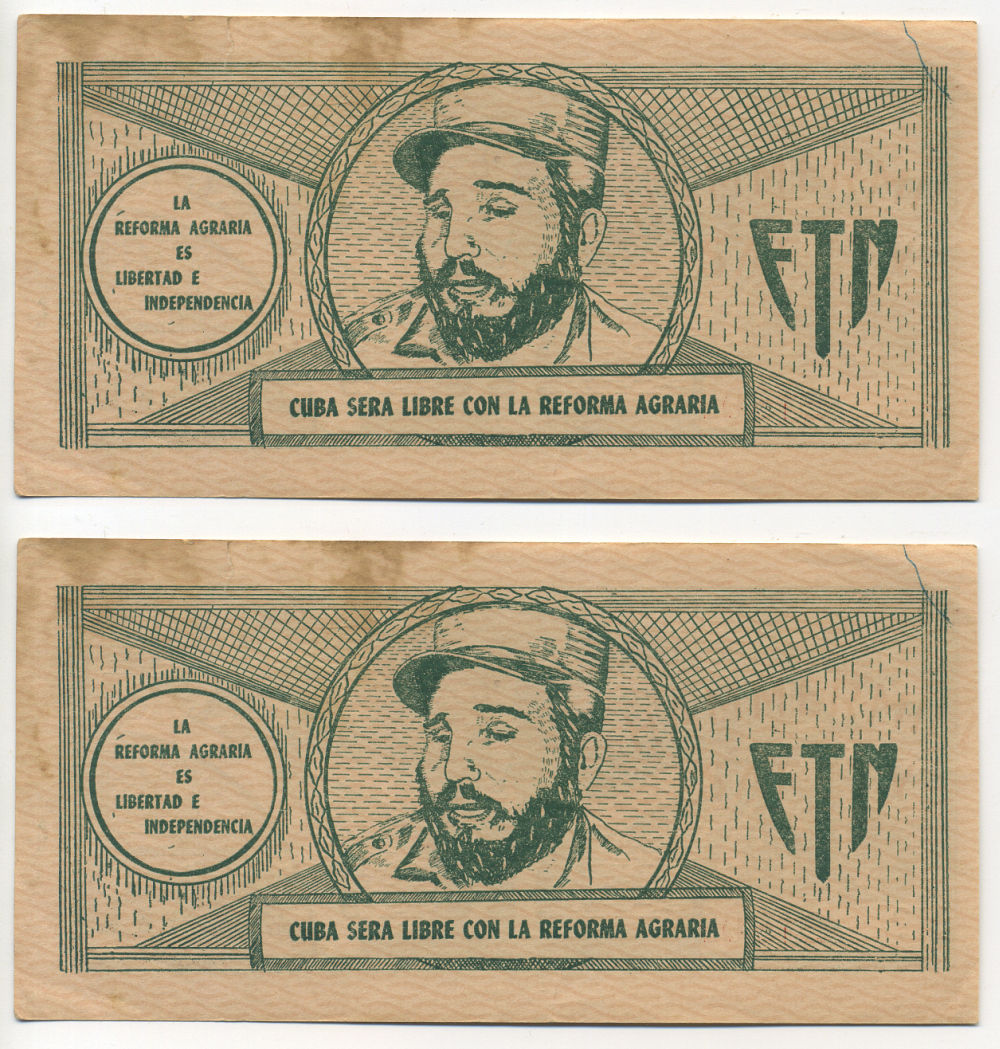 КУБА 1 ПЕСО ND АГРАРНАЯ РЕФОРМА FTN, ФИДЕЛЬ КАСТРО бумага XF 00-00