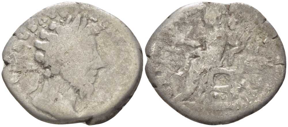 Римская Империя денарий 161 - 169 Луций Вер fine RIC 595 серебро 1073-3-10-7