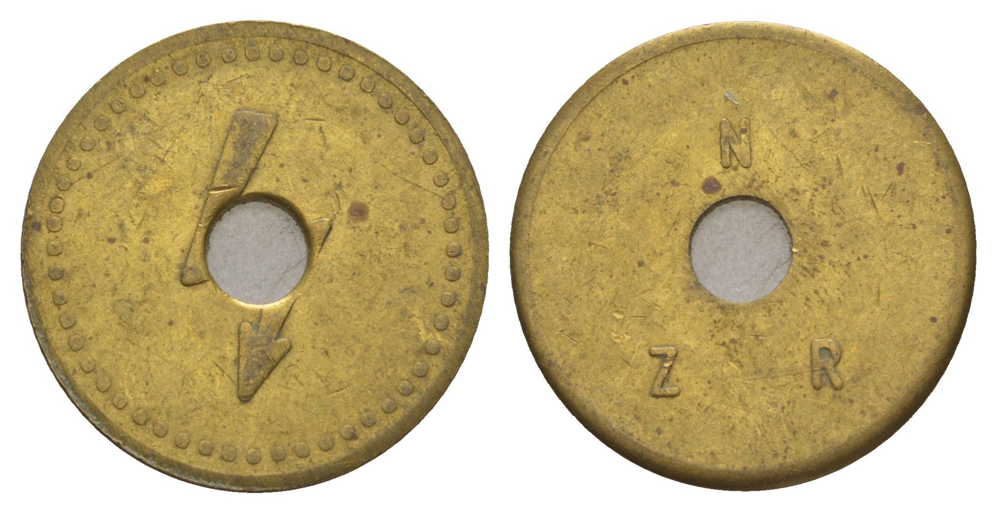 Германия жетон компании NZR диаметр 26 мм, вес 6,1 гр латунь 4656-637