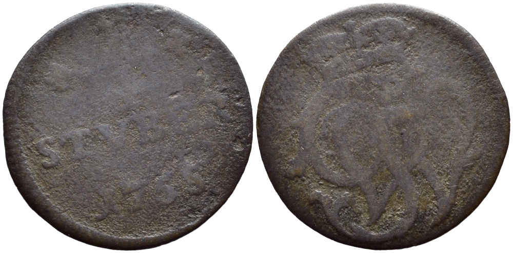 Вид, Рункель 1/4 штюбера 1755 KM 3 медь 261-1611