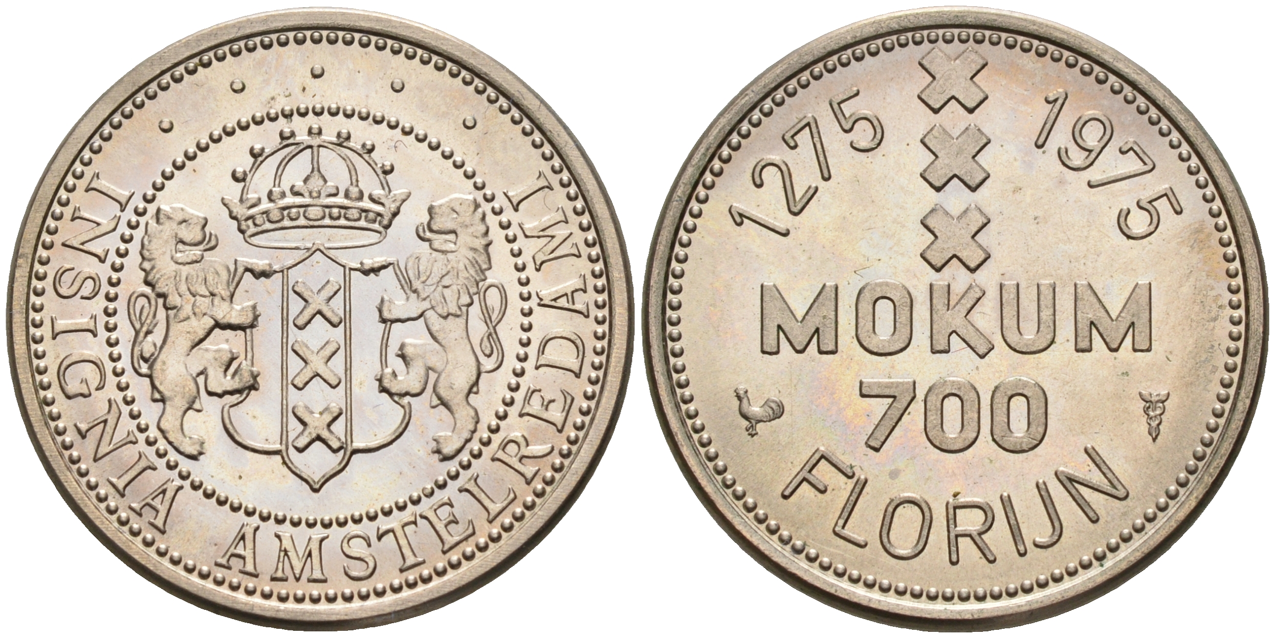 НИДЕРЛАНДЫ ЖЕТОН 1975 700 ЛЕТ ФЛОРИНУ 63-1037