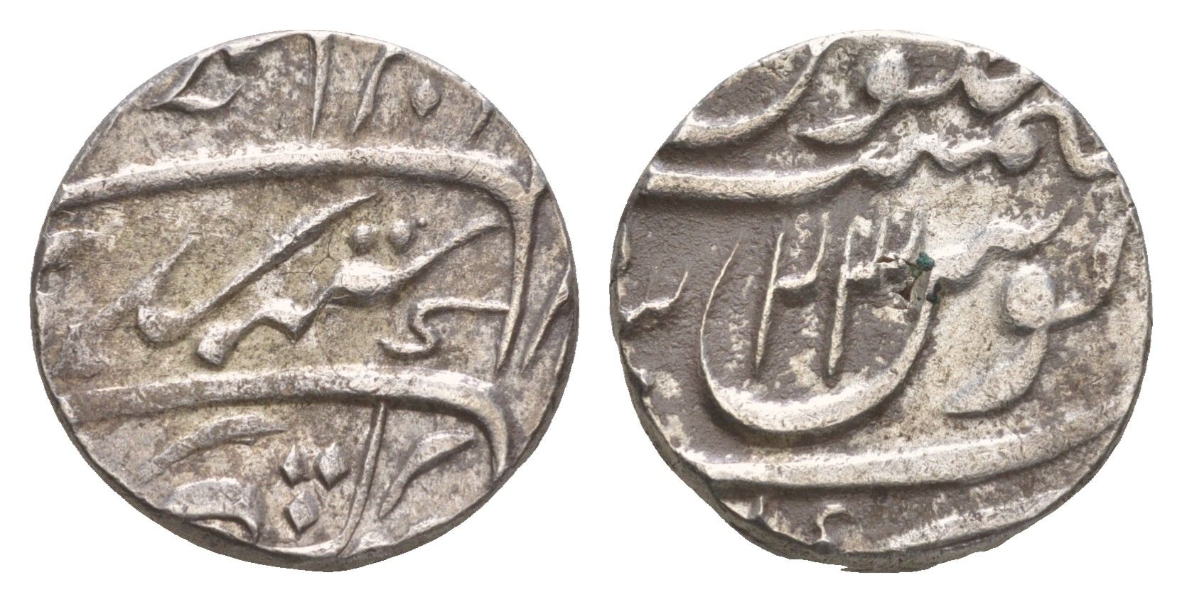 Империя Великих Моголов (Индия) 1 рупия (1686-1707) AH 1097-1118, диаметр 22 мм,вес 11,5 гр KM 300 серебро 413-2643