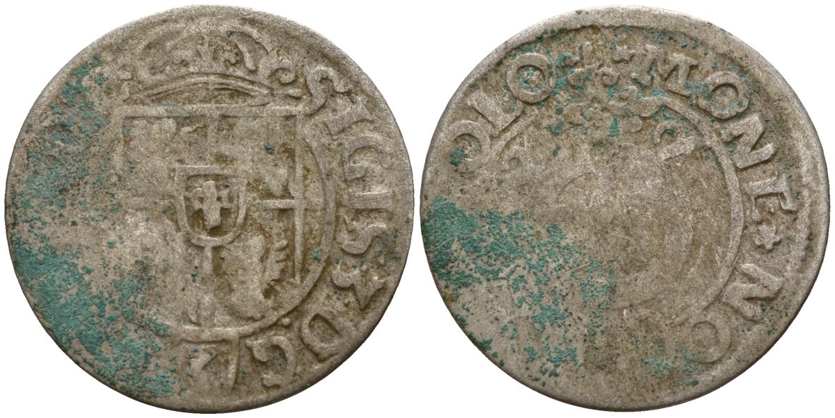 Польша 3 полкера (3 полторака - 1 крейцер) ND (1620-1627) Сигизмунд III Ваза (1587-1632) KM 41 серебро 4158-751