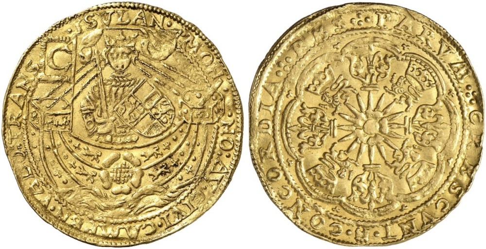 Нидерланды, Кампен розе нобле 1432 Delm. 1106, Fb. 151 золото 10-009-42