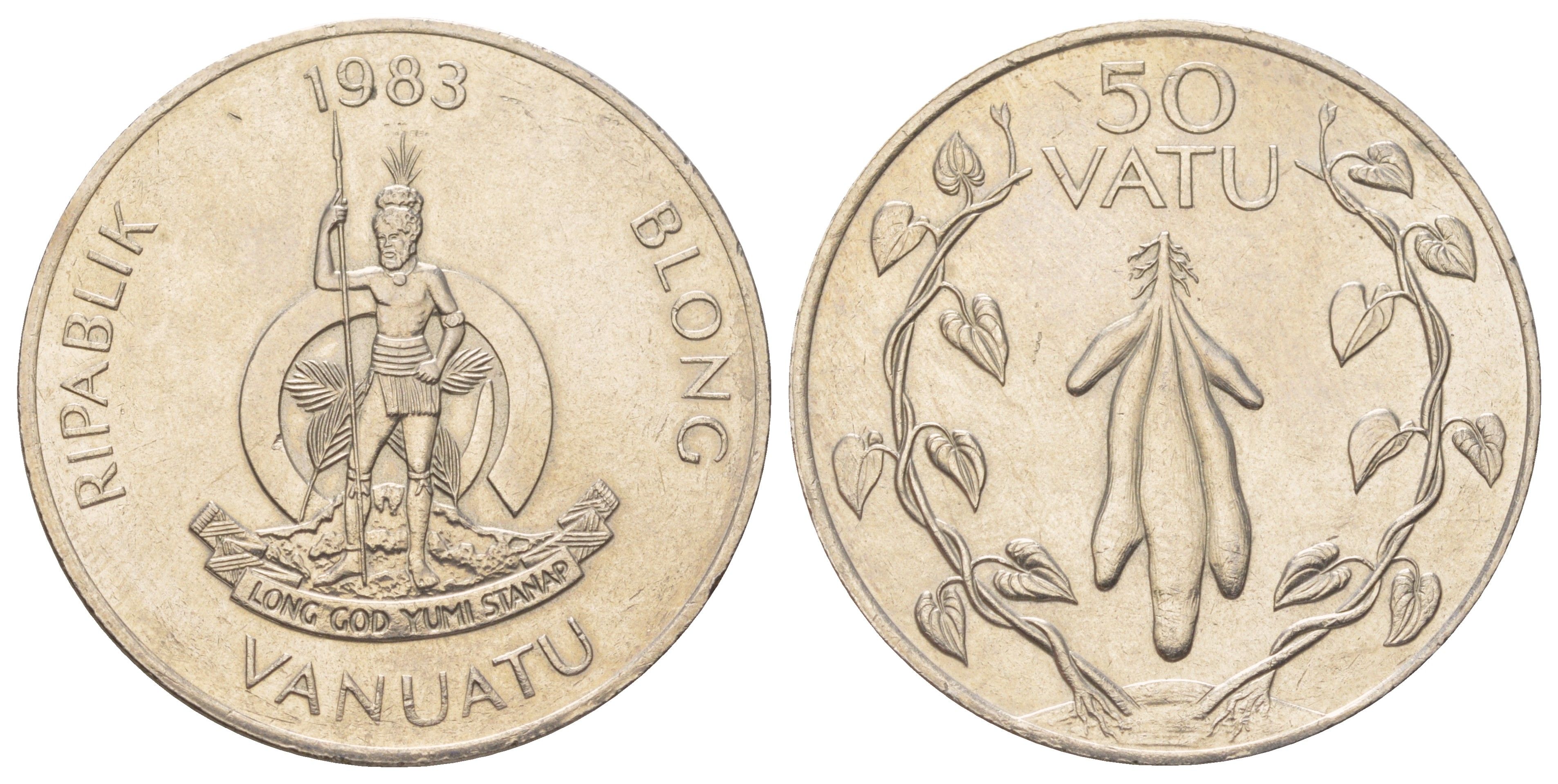 Вануату 50 вату 1983 KM 8 медно-никель UNC 4583-541