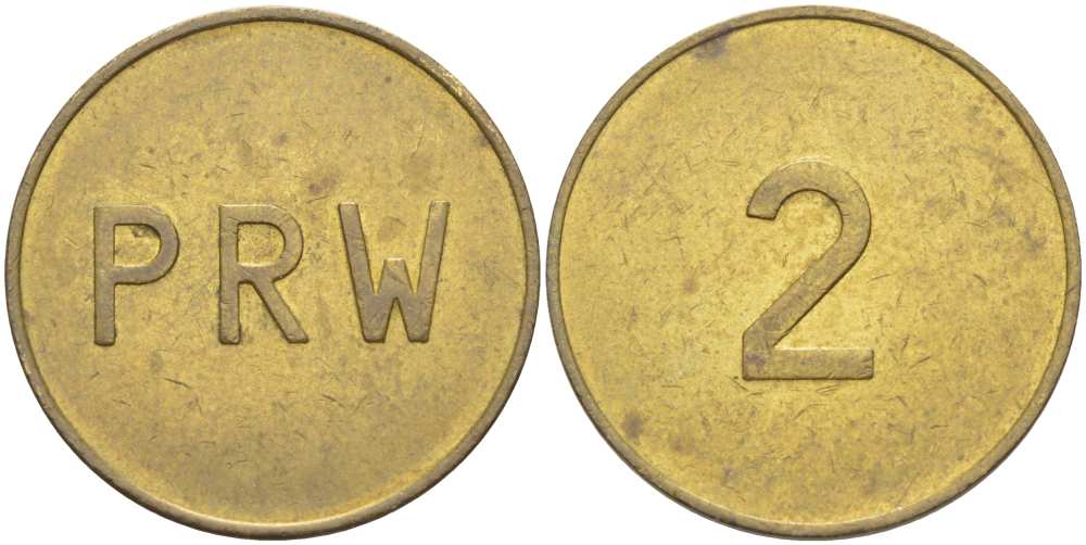 АНГЛИЯ ИГРОВОЙ ЖЕТОН ND PRW, 2 жёлтый металл 217-655