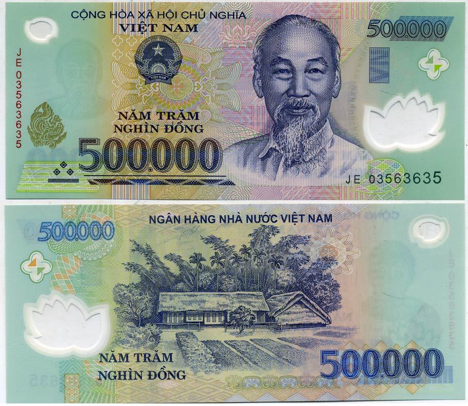 Вьетнам 500000 донгов 2003 ХО ШИ МИН Pick 124а пластик UNC (пресс) 00-00