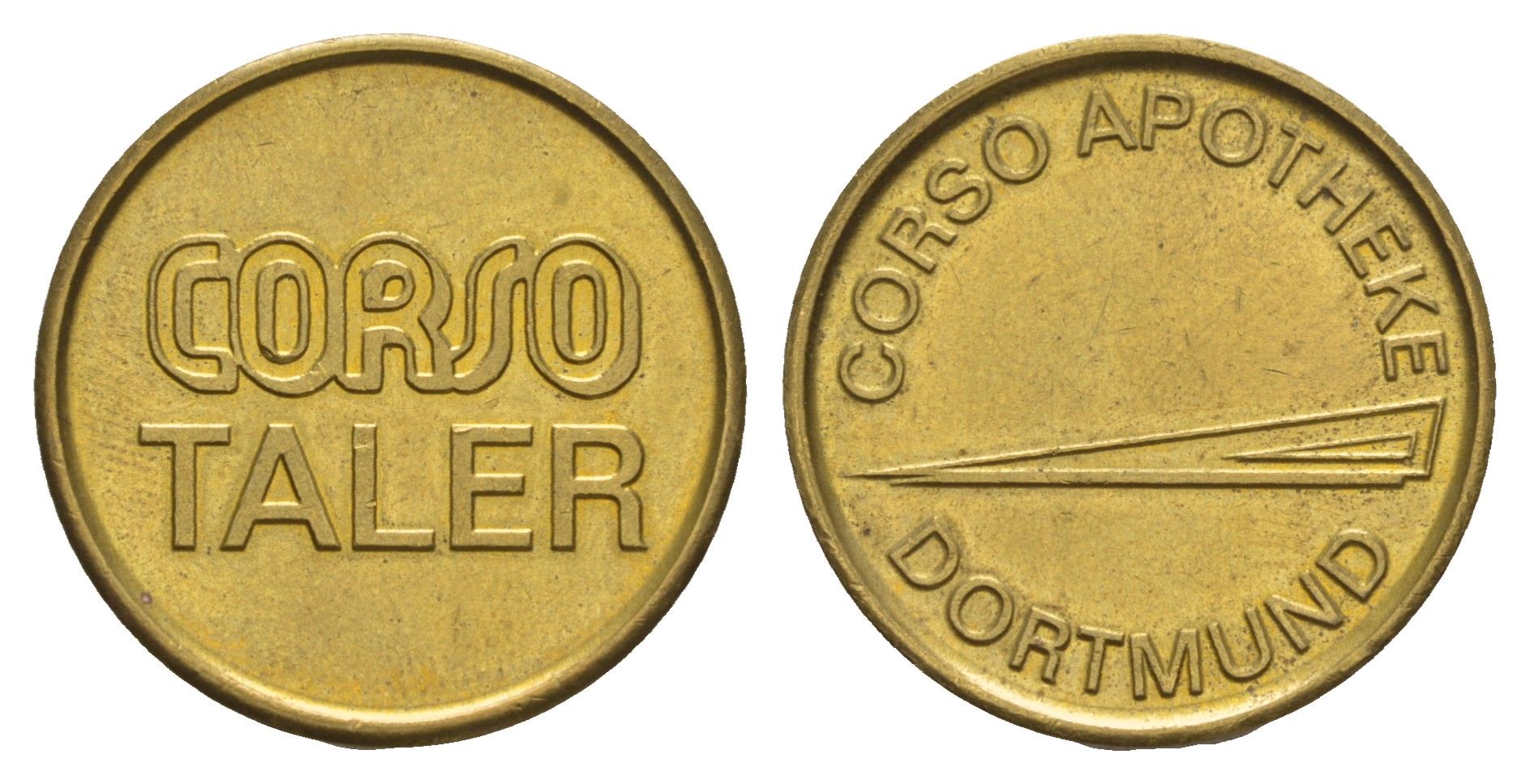 Германия, Дортмунд аптечный жетон диаметр 23 мм, вес 8,8 гр латунь aUNC 4656-615