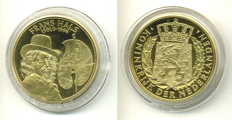 НИДЕРЛАНДЫ МЕДАЛЬ ФРАНЦ ХАЛС (1581-1666) ХУДОЖНИК ПОРТРЕТИСТ UNC 06-130-14