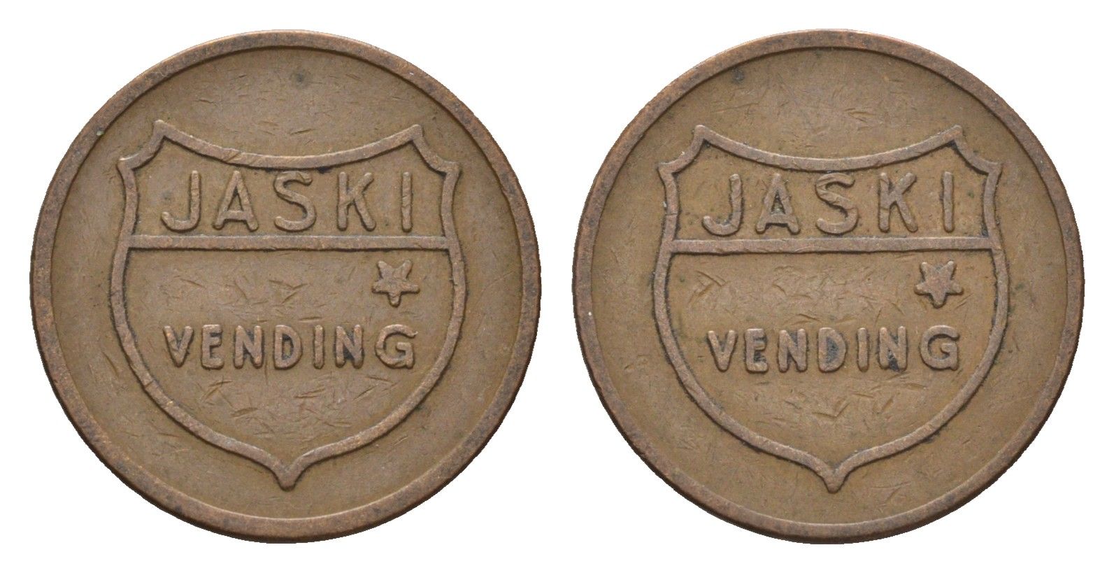 Нидерланды жетон вендингового автомата JASKI VENDING ND диаметр 20 мм, вес 3,8 гр медь 4701-1141