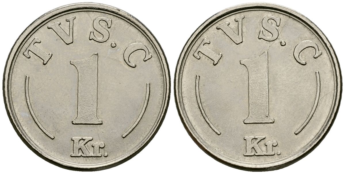 Дания жетон на 1 франк ND автоматы для развлечения латунь 4135-926