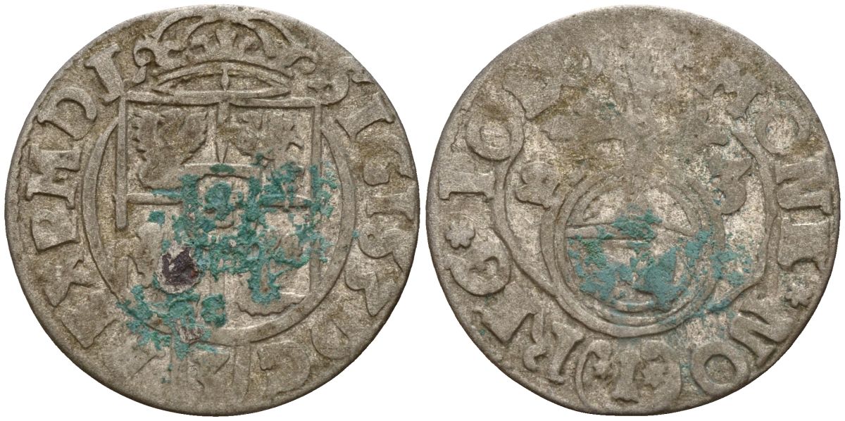 Польша 3 полкера (3 полторака - 1 крейцер) 1623 Сигизмунд III Ваза (1587-1632) Gorecki B.23, KM 41 серебро 4158-928