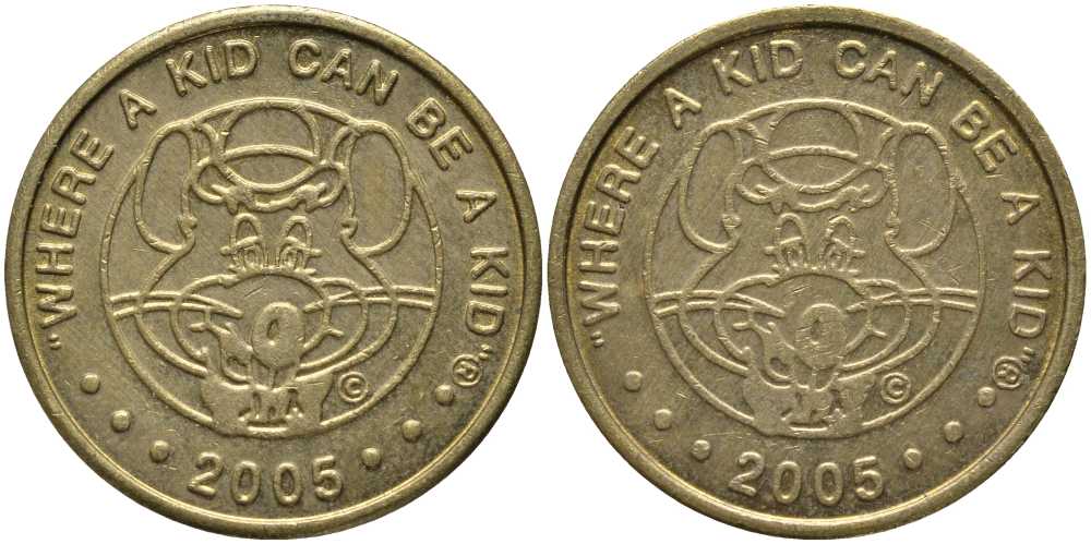 ЕВРОПА ИГРОВОЙ ЖЕТОН 2005 МЫШЬ, ГДЕ РЕБЕНОК МОЖЕТ БЫТЬ РЕБЕНКОМ алюминиевая бронза 113-852