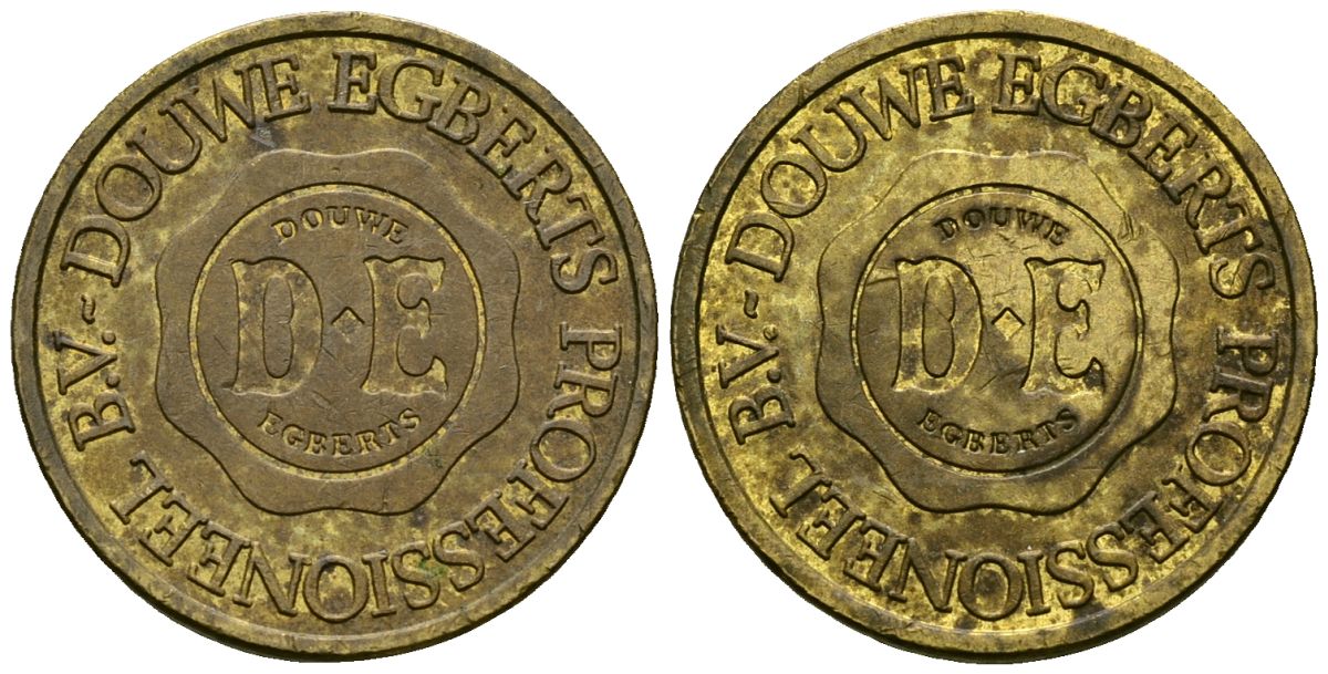 Нидерланды жетон ND жетон кофемашины - Douwe Egberts латунь 4167-417