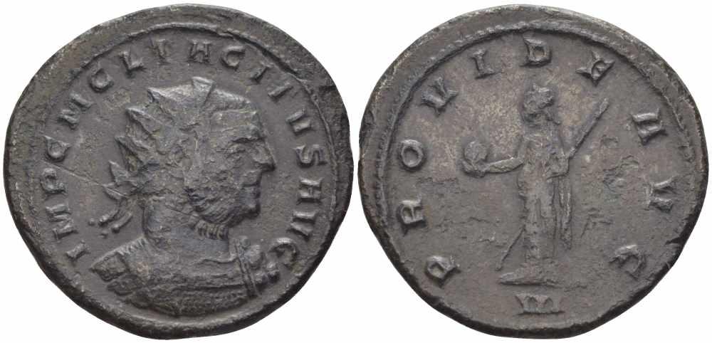 Римская Империя аврелианиан 276 Тацит PROVIDE AVG Тицин Good Very fine RIC 152 бронза 1073-16-75