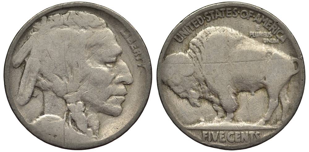 США 5 ЦЕНТОВ ND ИНДЕЕЦ, БИЗОН KM 134 медно-никель 27-733