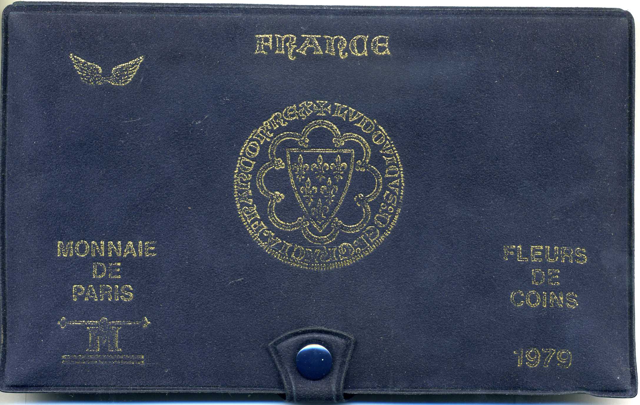 Франция набор из 10 монет 1979 FDC SET (FLEUR DE COIN), запайка, в оригинальной упаковке с сертификатом KM SS 16 UNC 5-4-4-15