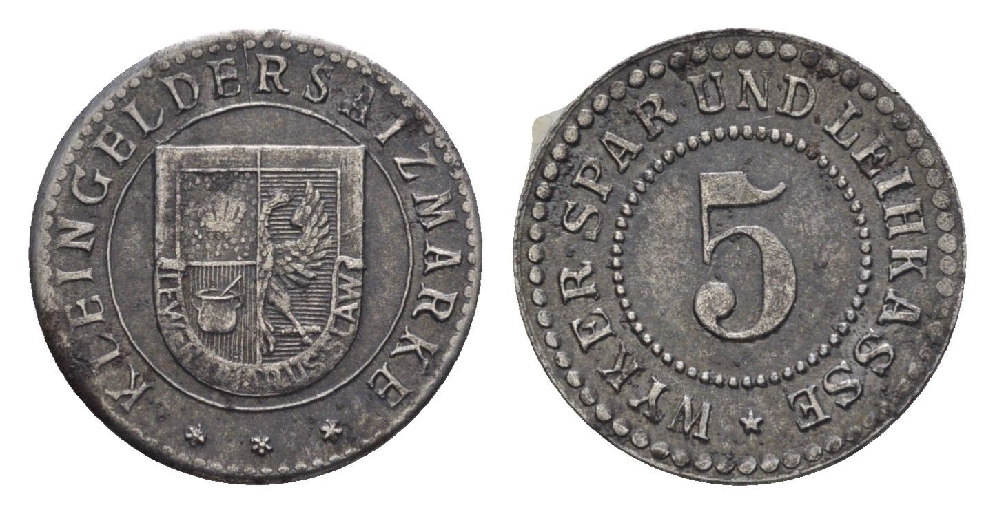Вик-ауф-Фер 5 пфеннигов ND Funck 618.1, Men05 27852.1, Men18 34955.1 железо 1531-1121