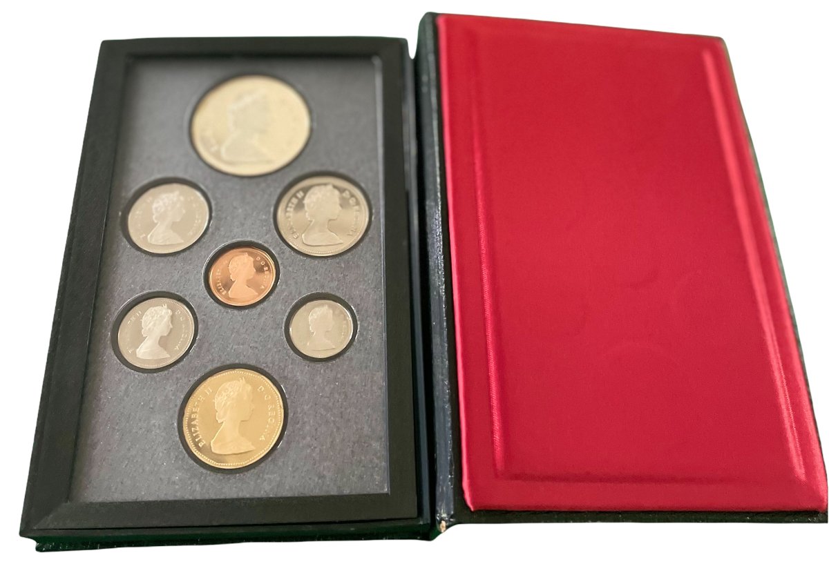 Канада набор из 7 монет 1989 с 1 долларом покорение реки Маккензи, в оригинальной коробке, с сертификатом PROOF 7-4-2-04