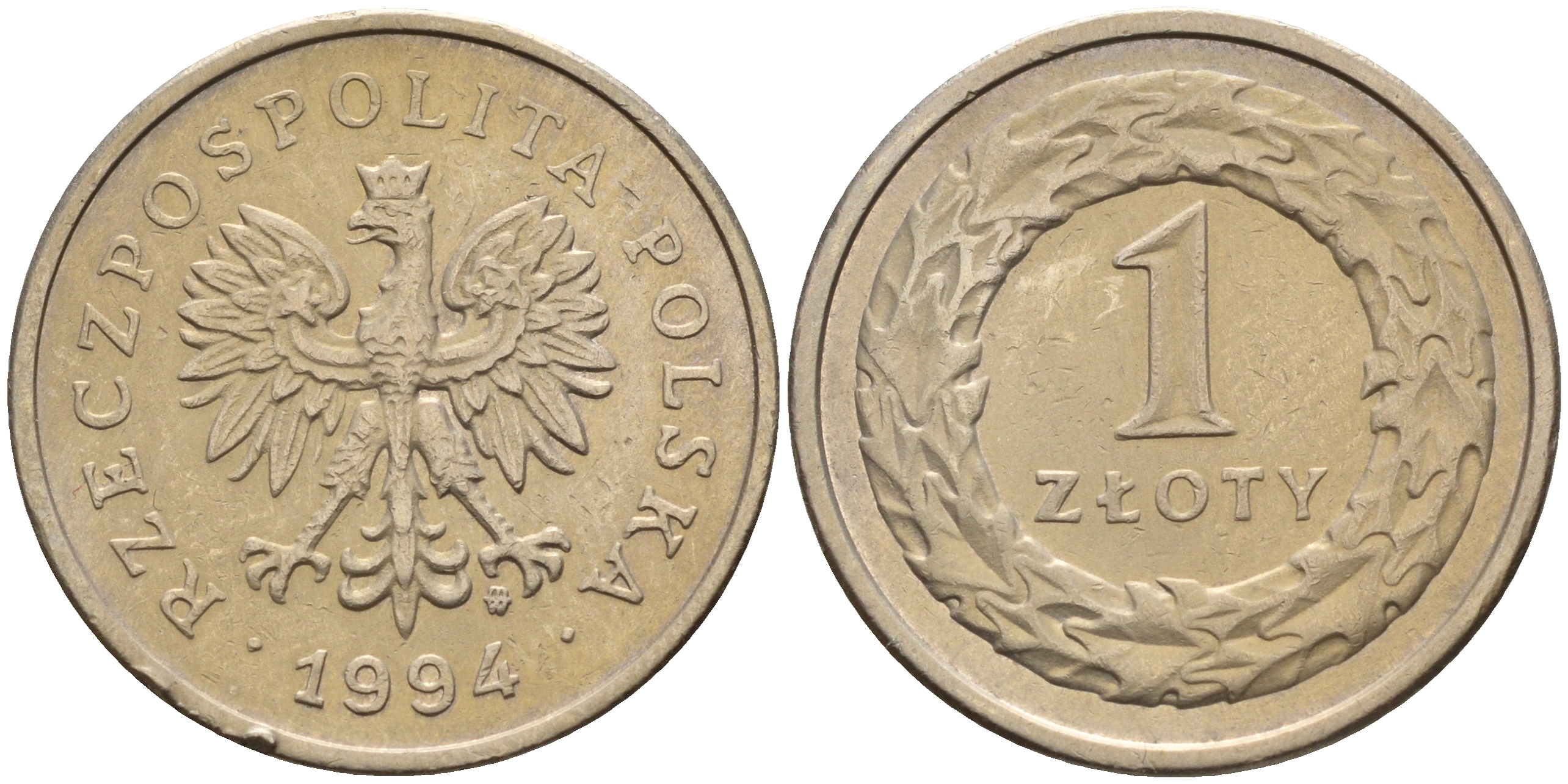 Польша 1 злотый 1994  KM 282 медно-никель    4161-113