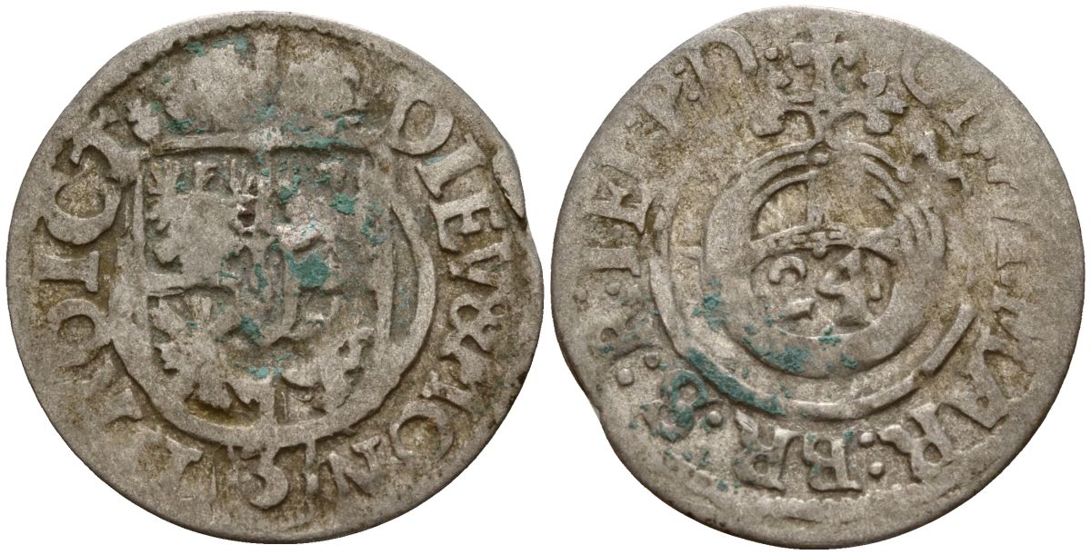 Польша 3 полкера (3 полторака - 1 крейцер) 1624 Сигизмунд III Ваза (1587-1632) Gorecki B.24, KM 41 серебро 4158-964