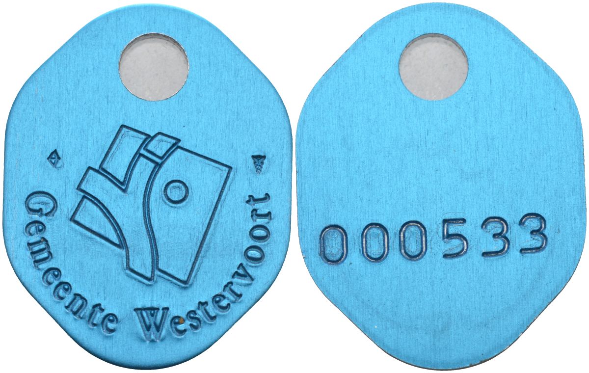 Нидерланды, Вестерворт жетон ND синий, 000533 4368-611