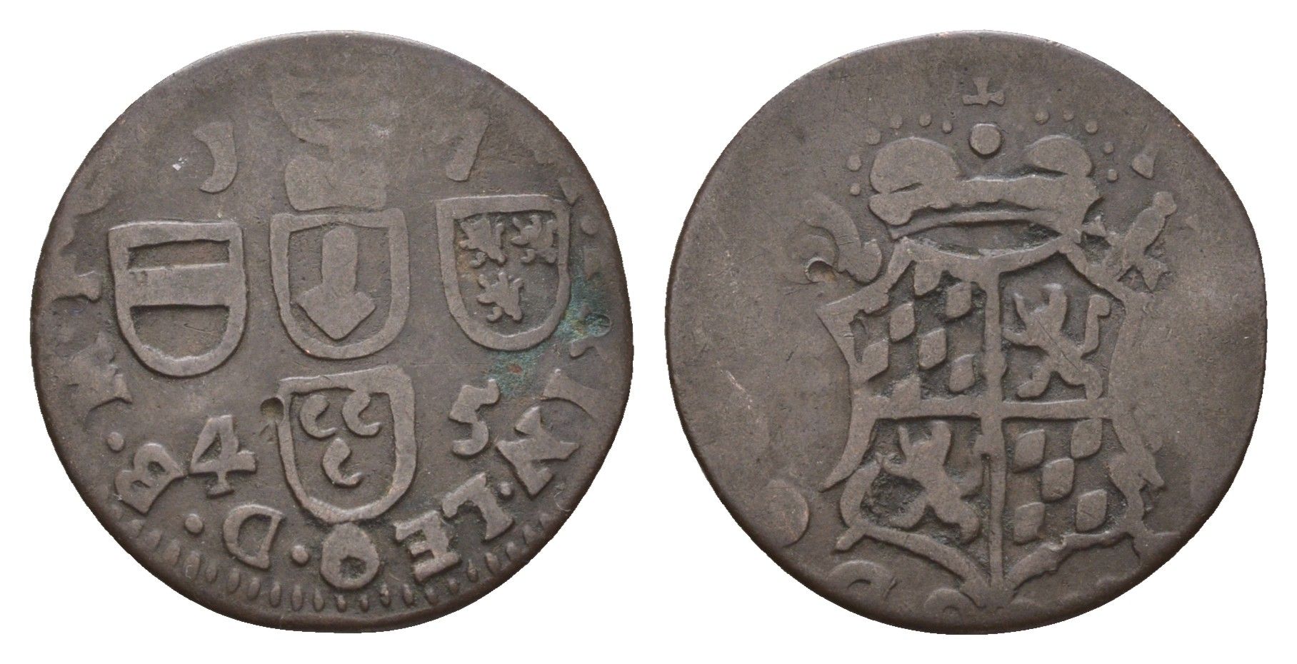 Бельгия, Льеж 1 лиард 1745 KM 146 медь 4152-147