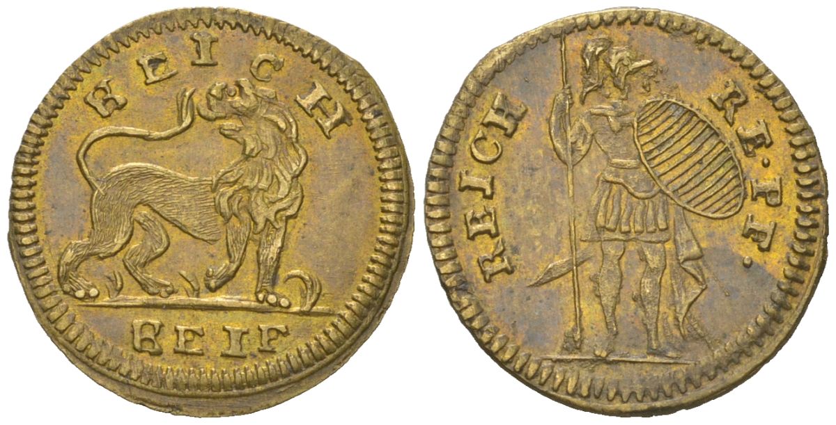 Германия жетон ND вес 0,7 гр, диаметр 17,5 мм латунь 4615-767