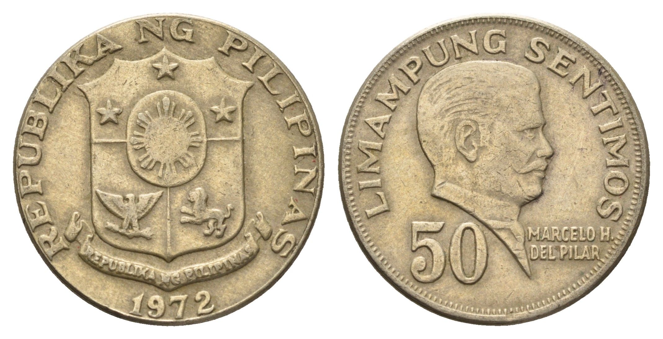 Филиппины 50 сентимо 1972 KM 200 медь цинк никель 4700-1241