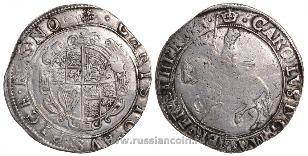 Англия 1/2 кроны 1625-1649 Карл (Чарльз) I серебро 00-000-00