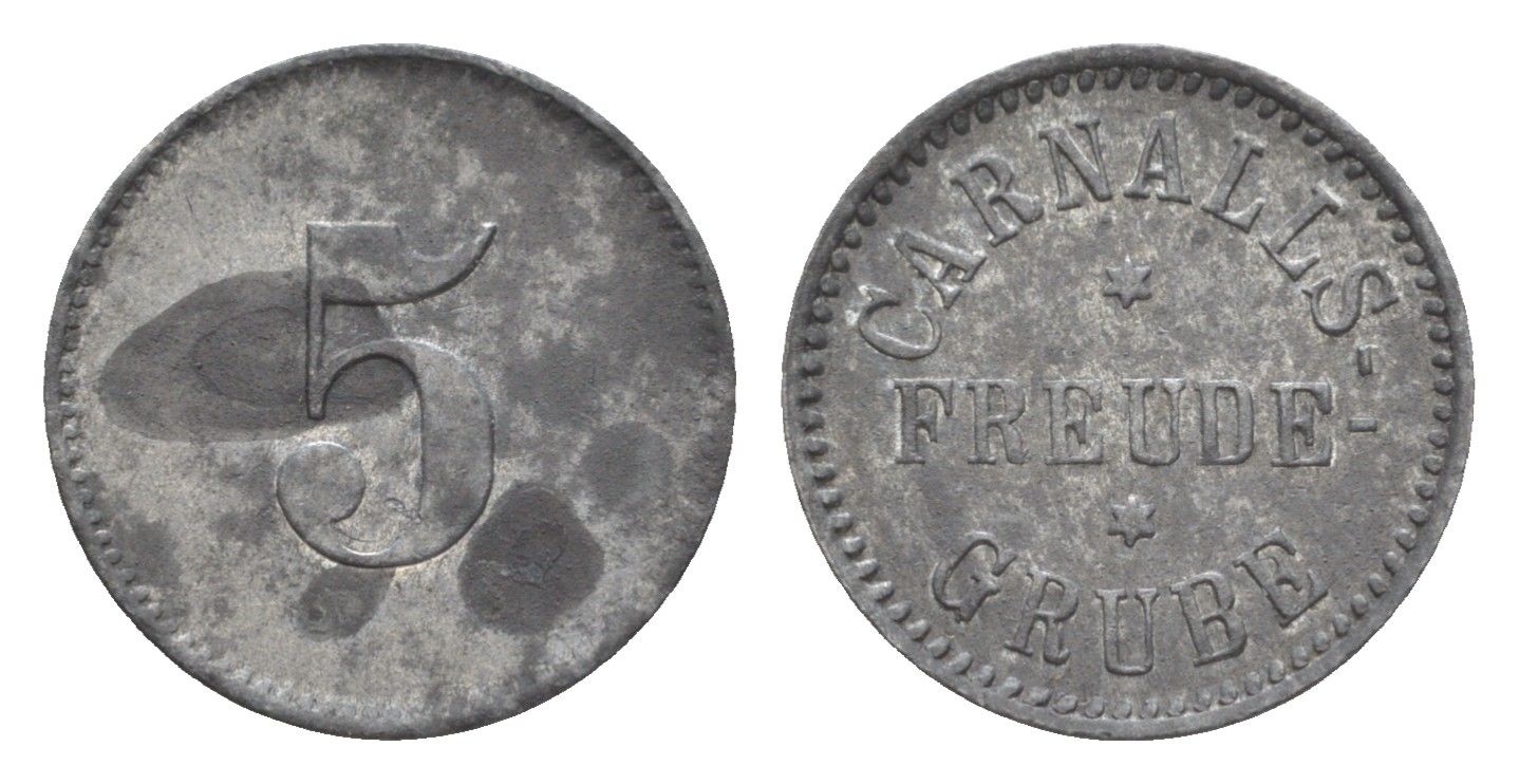 Бытом 5 пфеннигов ND лагерь военнопленных Men18 2649.3 цинк 1528-611