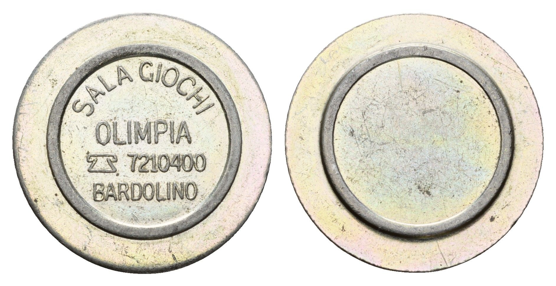 Италия жетон для равлечений Sale Giochi диаметр 24 мм, вес 5,1 гр нержавеющая сталь 4670-856