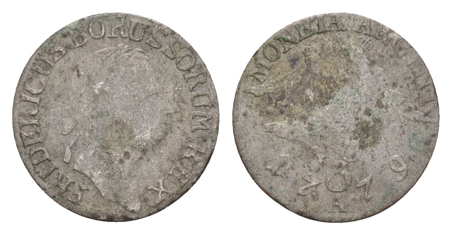Пруссия 3 гроша 1779 E, Фридрих II (1740-1786) KM 337 серебро 4655-141